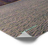 Zonsondergang boven Chicago Poster (Hoek)