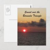 Zonsondergang boven de Bermuda Driehoek Briefkaart (Voorkant / Achterkant)