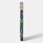 Zonsondergang boven de groene metropool Case-Mate iPhone case (Achterkant / Links)