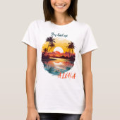 Zonsondergang boven de lagune t-shirt (Voorkant)