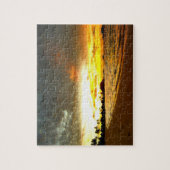 Zonsondergang boven de Malediven Legpuzzel (Verticaal)