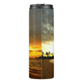 Zonsondergang boven de Malediven Thermosbeker (Achterkant)