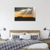 Zonsondergang boven de Masai Mara. Canvas Afdruk (Insitu (Slaapkamer))