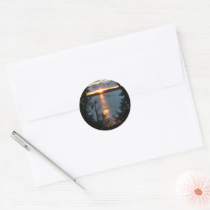 Zonsondergang boven de Stickers van Forest Lake
