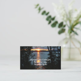 Zonsondergang boven de Visitekaartjes van Forest L