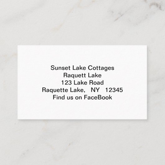 Zonsondergang boven de Visitekaartjes van Forest L (Achterkant)