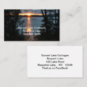 Zonsondergang boven de Visitekaartjes van Forest L (Voorkant / Achterkant)