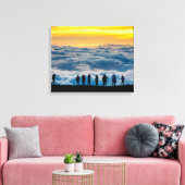 Zonsondergang boven de Wolken Maui Canvas Print (Insitu (Woonkamer))