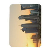 Zonsondergang boven Doha, Qatar rechthoekige magne Magneet (Verticaal)