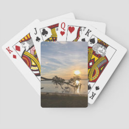 Zonsondergang boven East Bay Pokerkaarten