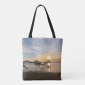 Zonsondergang boven East Bay Tote Bag (Achterkant)