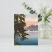 Zonsondergang boven een Duits meer Briefkaart (Staand voorkant)