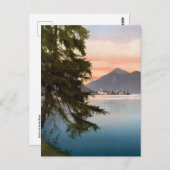 Zonsondergang boven een Duits meer Briefkaart (Voorkant / Achterkant)