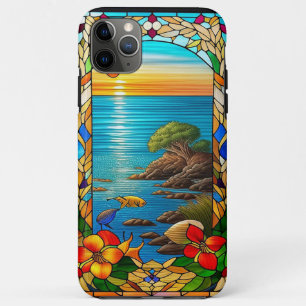 Zonsondergang boven een rotsachtige kustlijn Case-Mate iPhone case