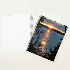 Zonsondergang boven Forest Lake Daily Planner