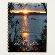 Zonsondergang boven Forest Lake Daily Planner