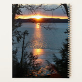 Zonsondergang boven Forest Lake Daily Planner (Achterkant)
