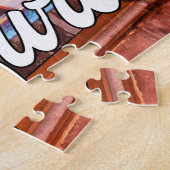 Zonsondergang boven Frankfurt, Duitsland Legpuzzel (Zijkant)