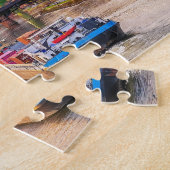 Zonsondergang boven Frankfurt, Duitsland Legpuzzel (Zijkant)