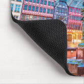 Zonsondergang boven Frankfurt, Duitsland Muismat (Hoek)