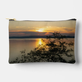 Zonsondergang boven het Balatonmeer, Hongarije. Etui