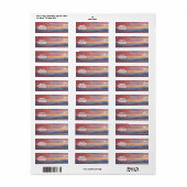 Zonsondergang boven het Great Salt Lake, Utah Etiket (Full Sheet)