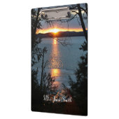 Zonsondergang boven het klembord van Forest Lake (Links)