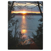 Zonsondergang boven het klembord van Forest Lake (Achterkant)