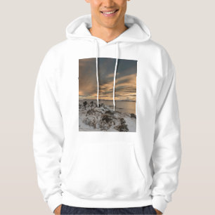 Zonsondergang boven het meer Myvatn, IJsland Hoodie
