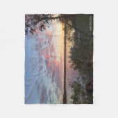 Zonsondergang boven het meer van Koronis Fleece Deken (Voorkant)