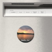 Zonsondergang boven het meer van Marion Santee SC Magneet (Insitu (Vaatwasser))