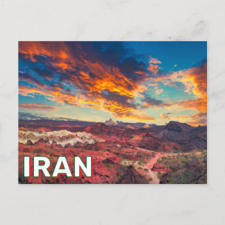 Zonsondergang boven Iran Briefkaart