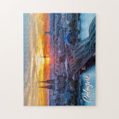 Zonsondergang boven Keulen, Duitsland Legpuzzel (Verticaal)