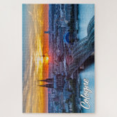 Zonsondergang boven Keulen, Duitsland Legpuzzel (Verticaal)