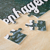 Zonsondergang boven Kopenhagen, Denemarken Legpuzzel (Zijkant)