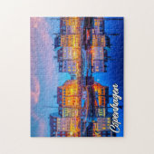 Zonsondergang boven Kopenhagen, Denemarken Legpuzzel (Verticaal)