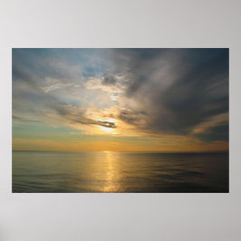 Zonsondergang boven Lake Superior — The Breakers Poster