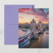 Zonsondergang boven Londen Briefkaart (Voorkant / Achterkant)