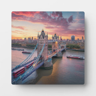 Zonsondergang boven Londen Fotoplaat