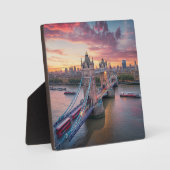 Zonsondergang boven Londen Fotoplaat (Voorkant)