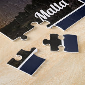 zonsondergang boven mediterraan Zee op Malta Legpuzzel (Zijkant)