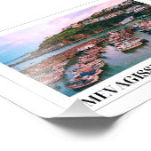 Zonsondergang boven Mevagissey, Cornwall Foto Afdruk (Hoek)