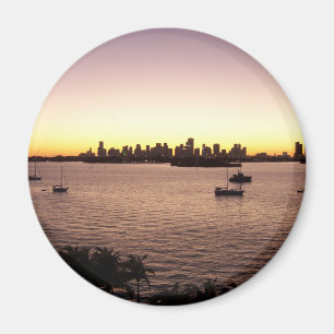 Zonsondergang boven Miami Magneet