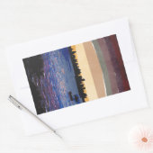 Zonsondergang boven Miami Rechthoekige Sticker (Envelop)