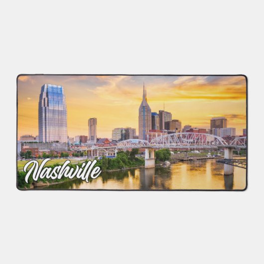 Zonsondergang boven Nashville, Tennessee, Verenigd Bureaumat (Voorkant)
