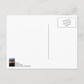 Zonsondergang boven natuurbrand briefkaart (Achterkant)