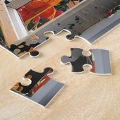 Zonsondergang boven Ocean Window Uitzicht Legpuzzel (Zijkant)