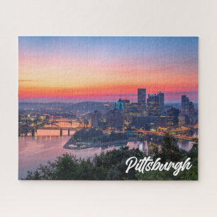 Zonsondergang boven Pittsburgh, Pennsylvania Legpuzzel