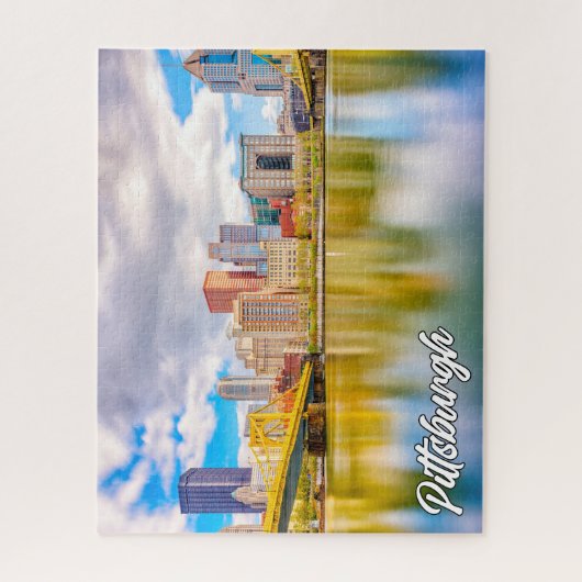 Zonsondergang boven Pittsburgh, Pennsylvania Legpuzzel (Verticaal)