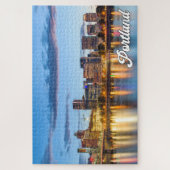 Zonsondergang boven Portland, Oregon Legpuzzel (Verticaal)